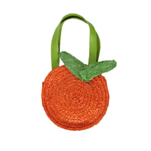 Acorn Clementine Straw Bag