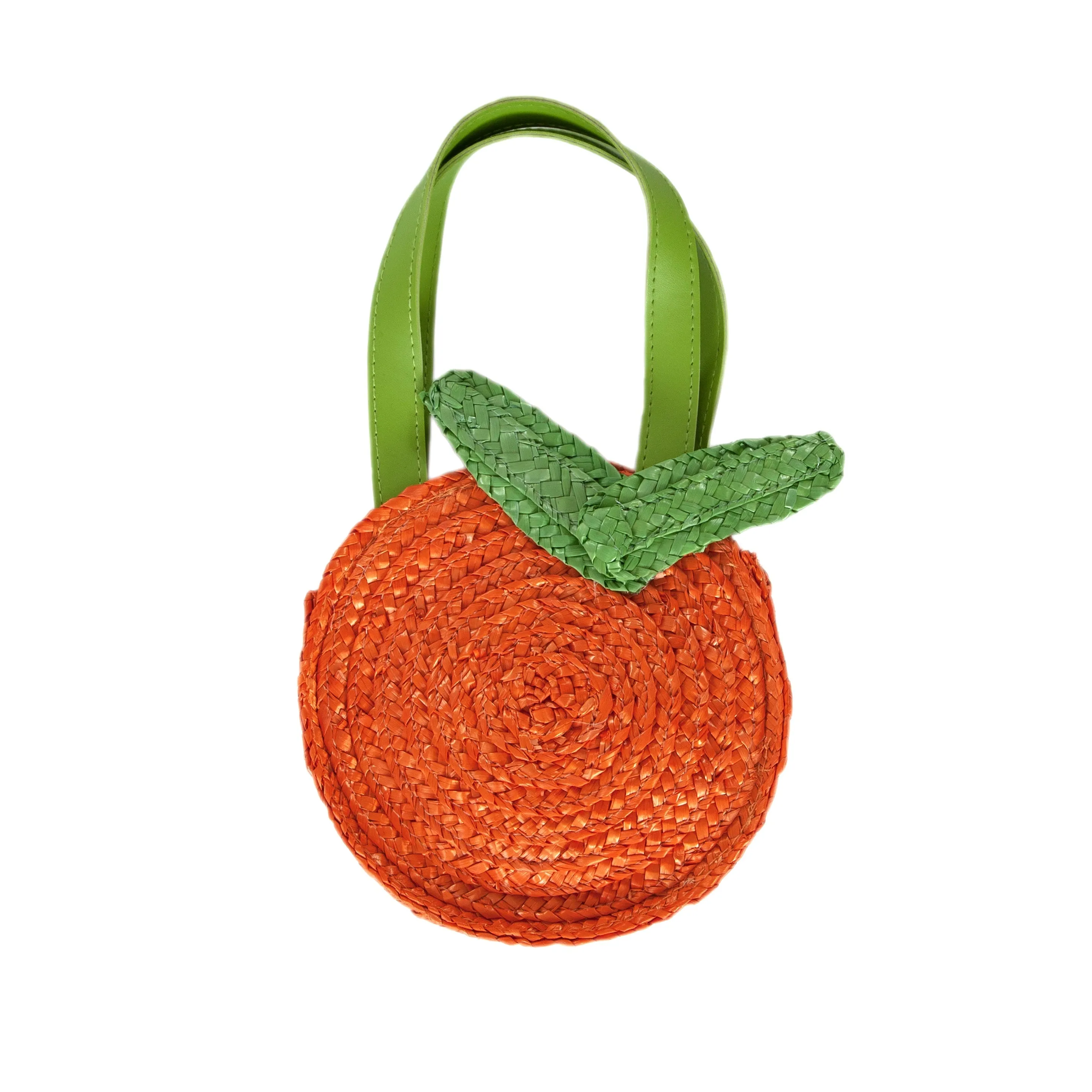 Acorn Clementine Straw Bag