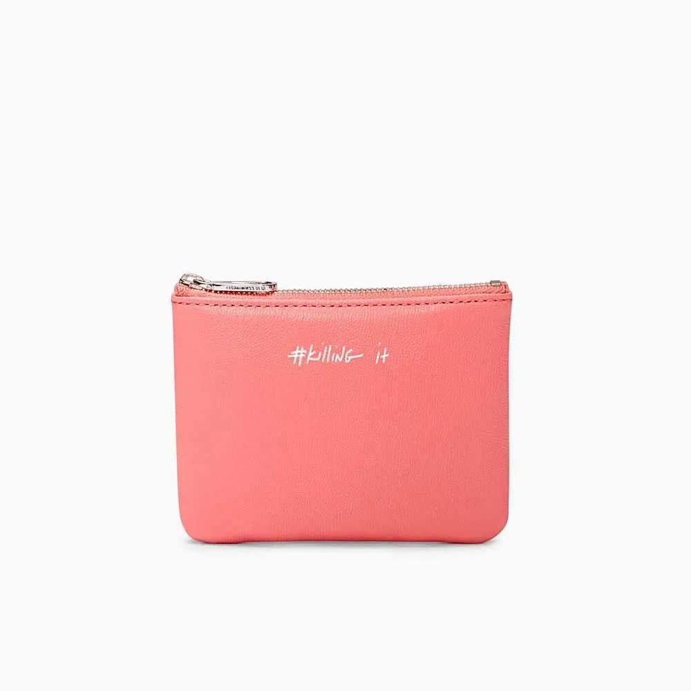 Betty #Killing It Pouch (Coral)