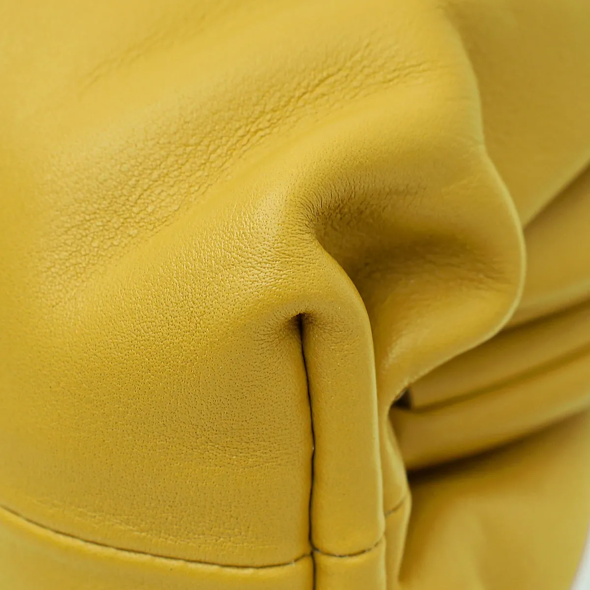 Bottega Veneta Ocra Gold Nappa Leather Mini Pouch Bag