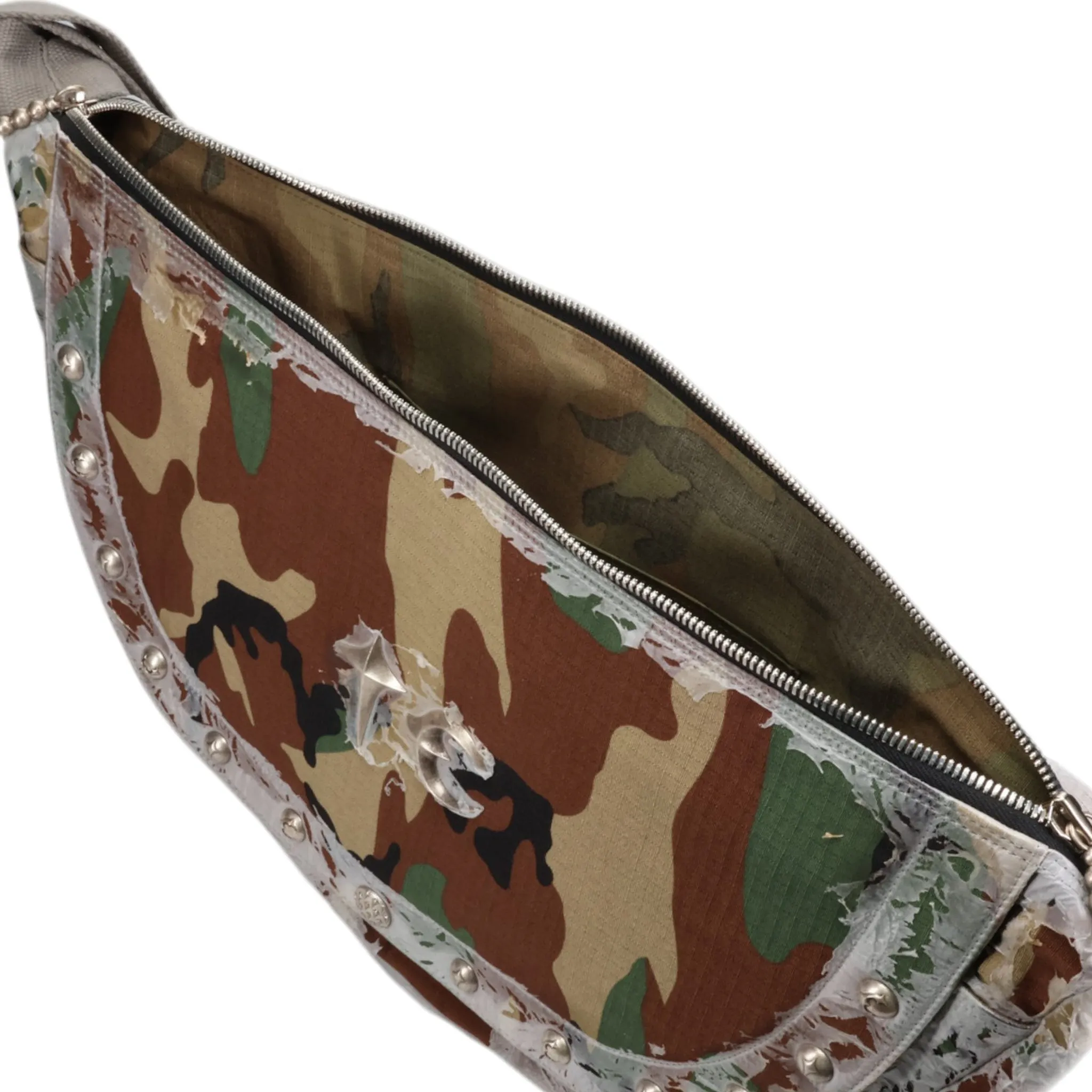 BURNT BIO ARMY MESSENGER BAG / MULTI BURN
