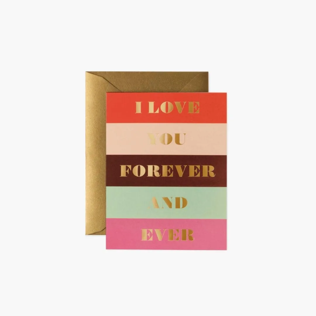 Color Block Love Card