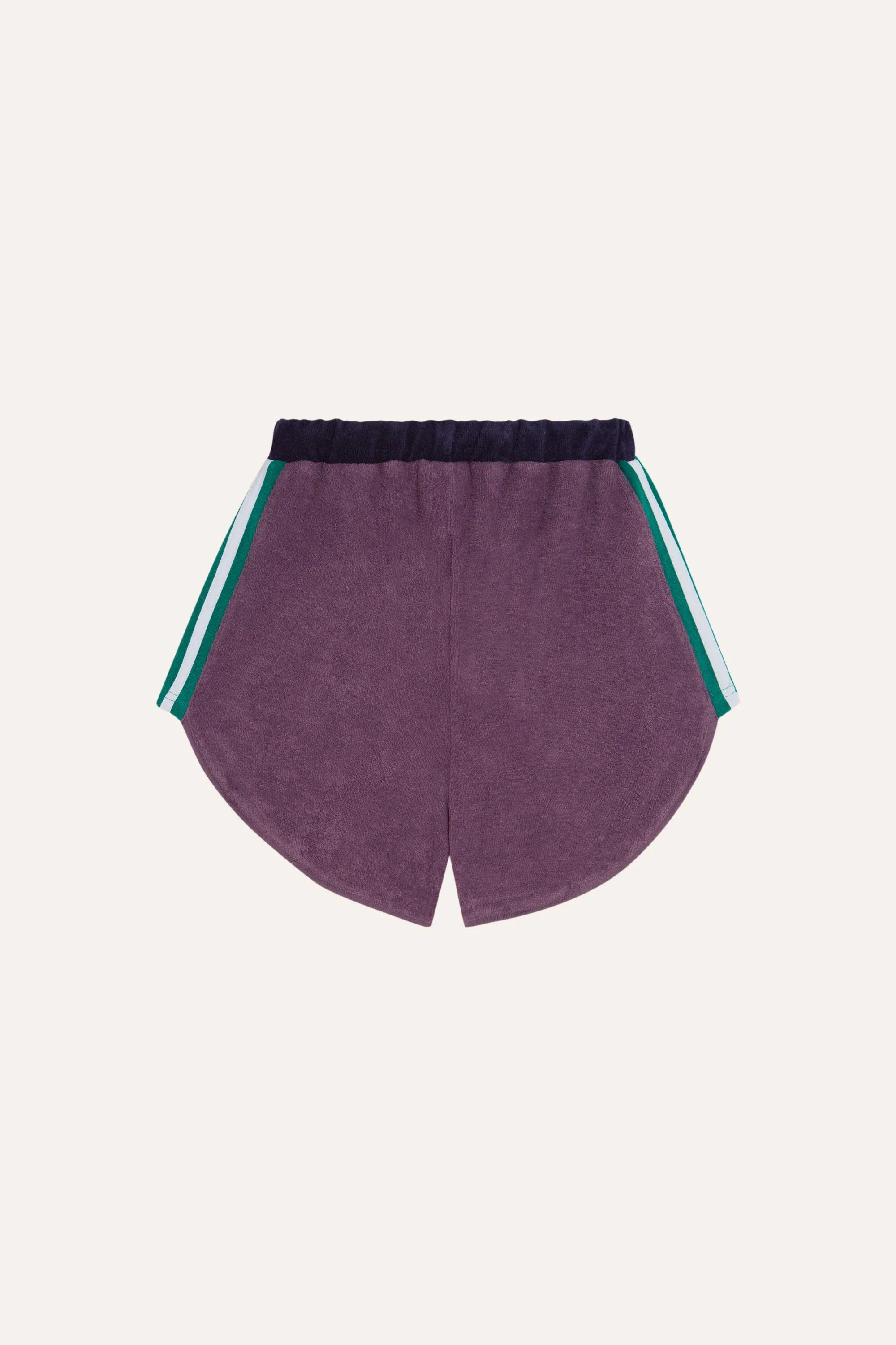 Color Block Shorts in Purple
