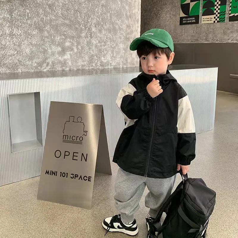 Justin Color Block Windbreaker Jacket