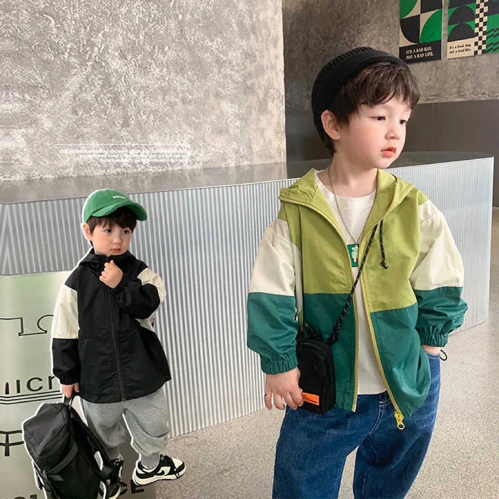 Justin Color Block Windbreaker Jacket