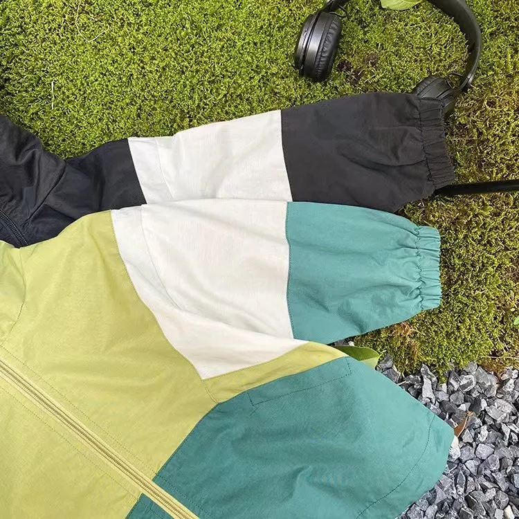 Justin Color Block Windbreaker Jacket