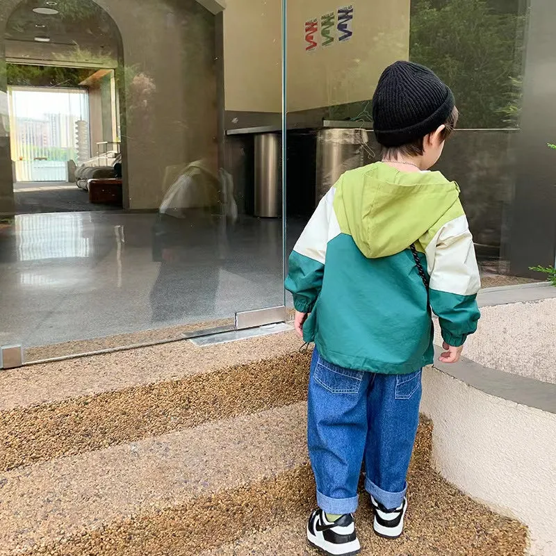 Justin Color Block Windbreaker Jacket