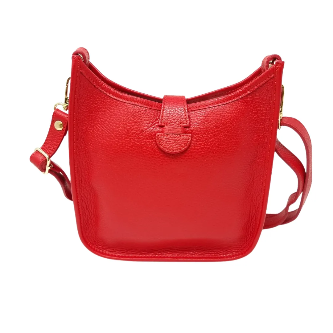 Leather Mid Messenger Bag