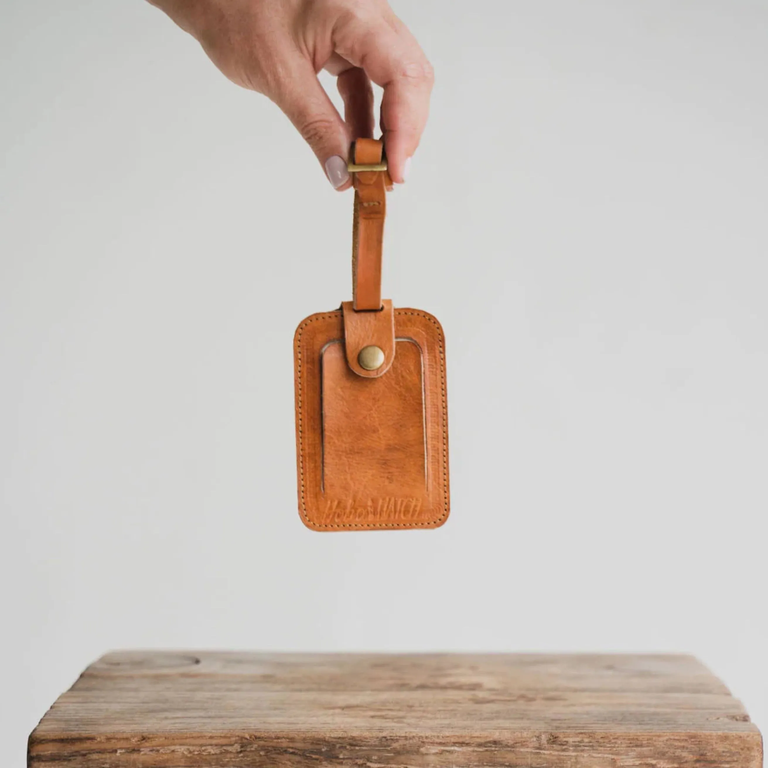 Rising Sun Travel Tag - Vintage Tan