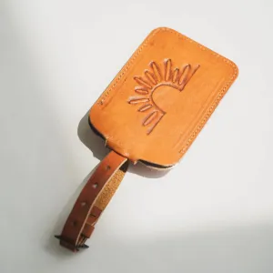 Rising Sun Travel Tag - Vintage Tan