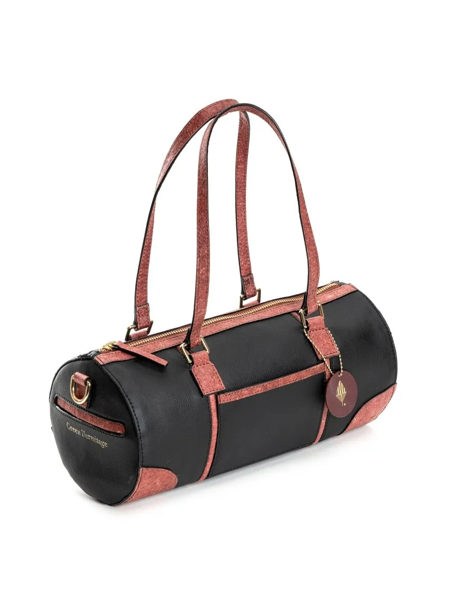 Salacia (Black & Madder Red) | Women's bag made with Apple Leather
