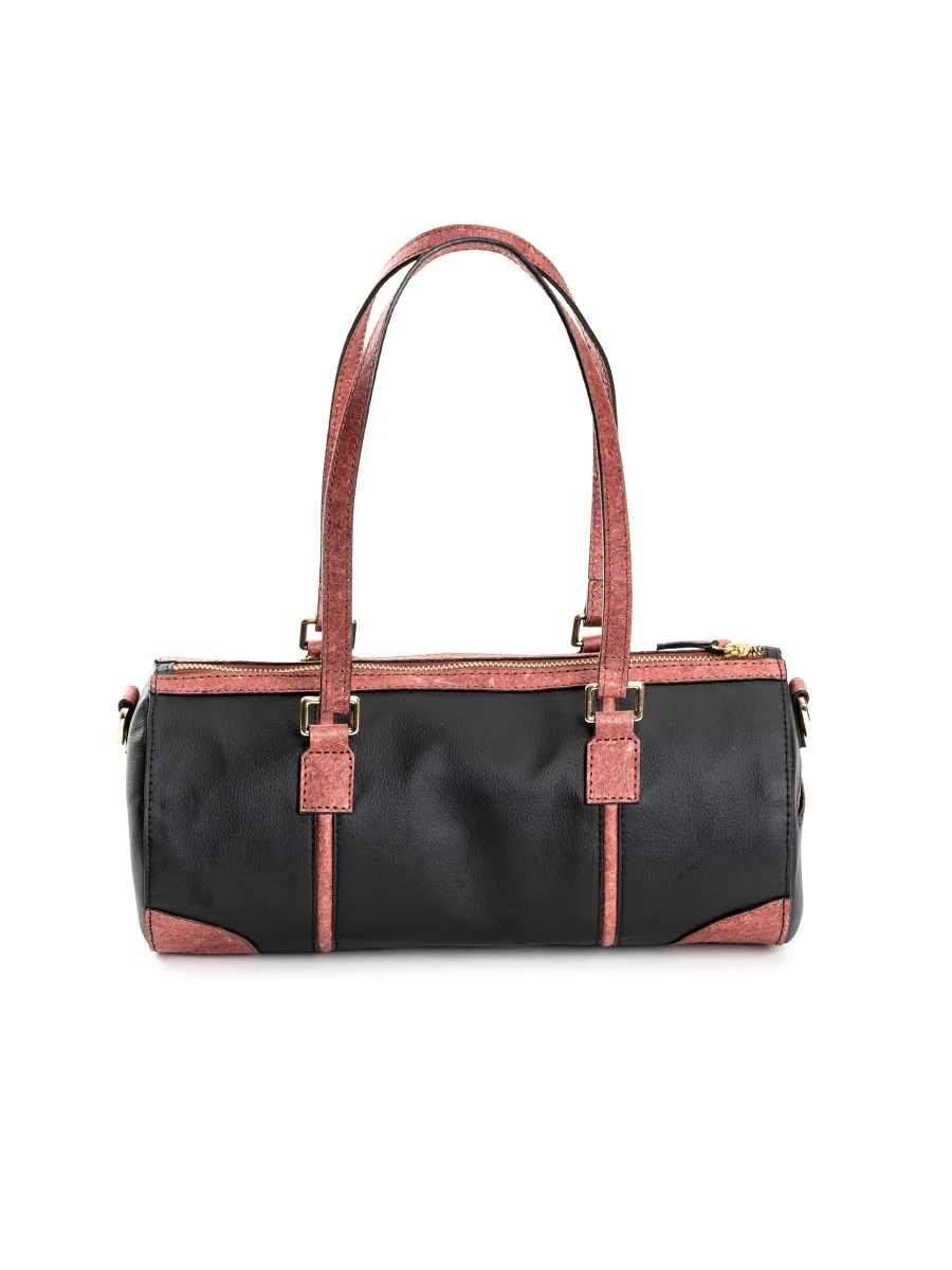 Salacia (Black & Madder Red) | Women's bag made with Apple Leather