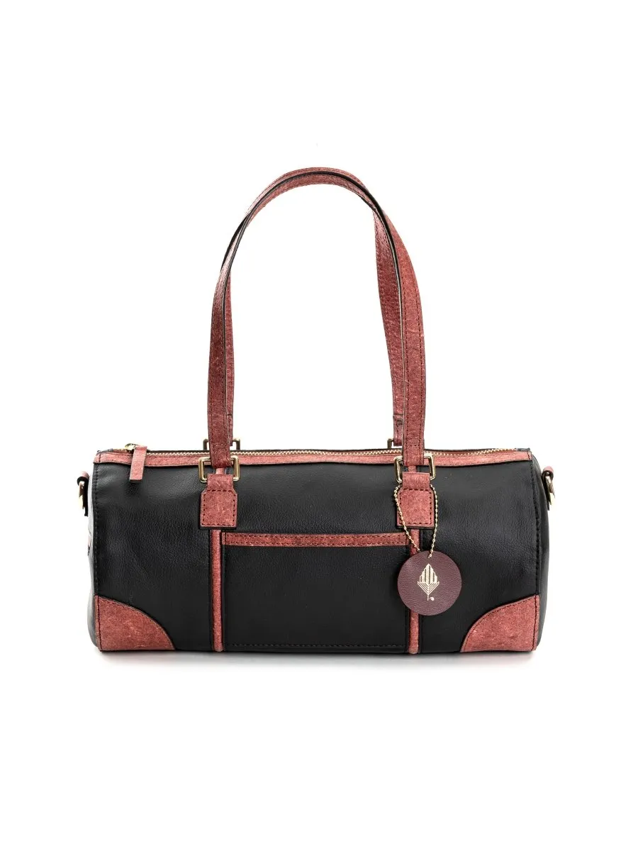 Salacia (Black & Madder Red) | Women's bag made with Apple Leather